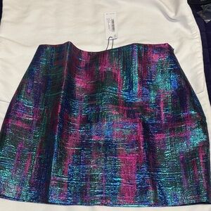 Nasty Gal Vibrant Multicolor Mini Skirt
